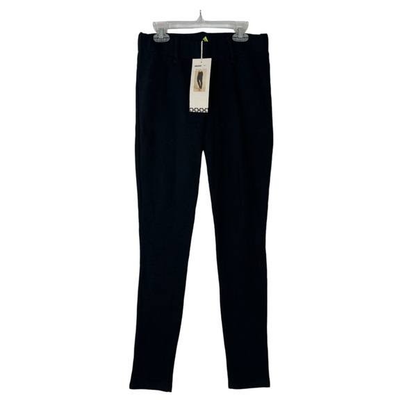GROCERIES WOMEN’S NWT BLACK LEGGING PANT FAUX POCKETS SZ S - Picture 1 of 6